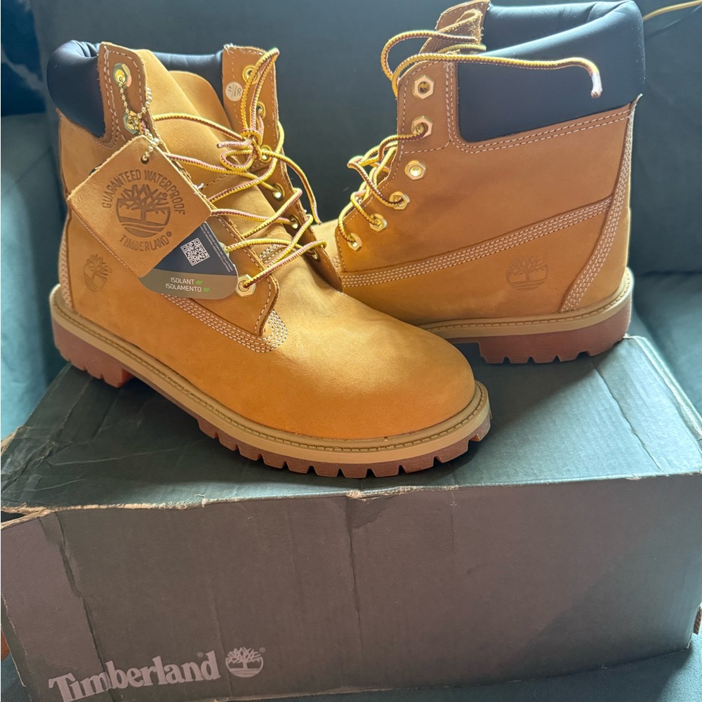 Timberland Premium Leather Boots in Wheat